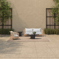 Moe's Home Kuna Outdoor Lounge Chair White
