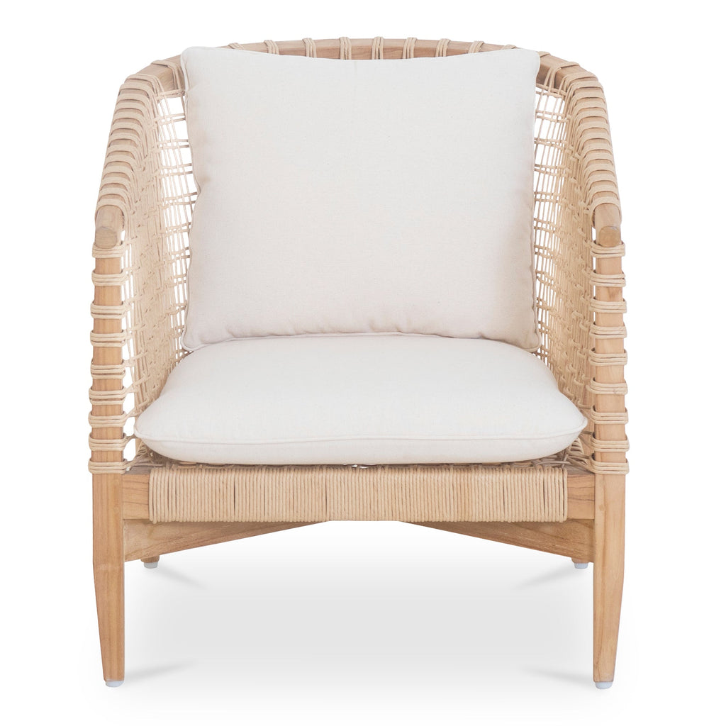 Moe's Home Kuna Outdoor Lounge Chair White