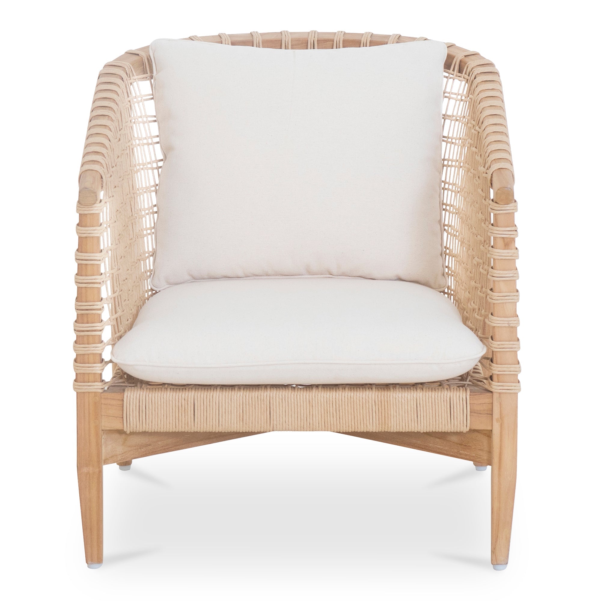 Moe's Home Kuna Outdoor Lounge Chair White