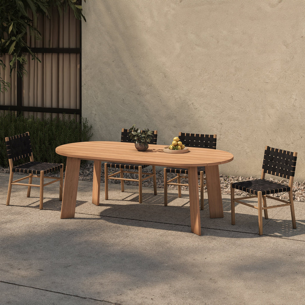 Moe's Home Mira Outdoor Dining Chair Black