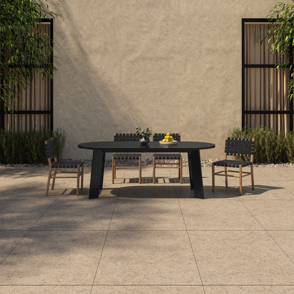 Moe's Home Mira Outdoor Dining Chair Black