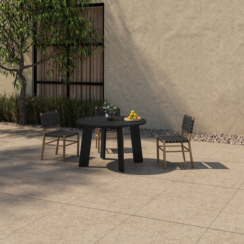 Moe's Home Mira Outdoor Dining Chair Black
