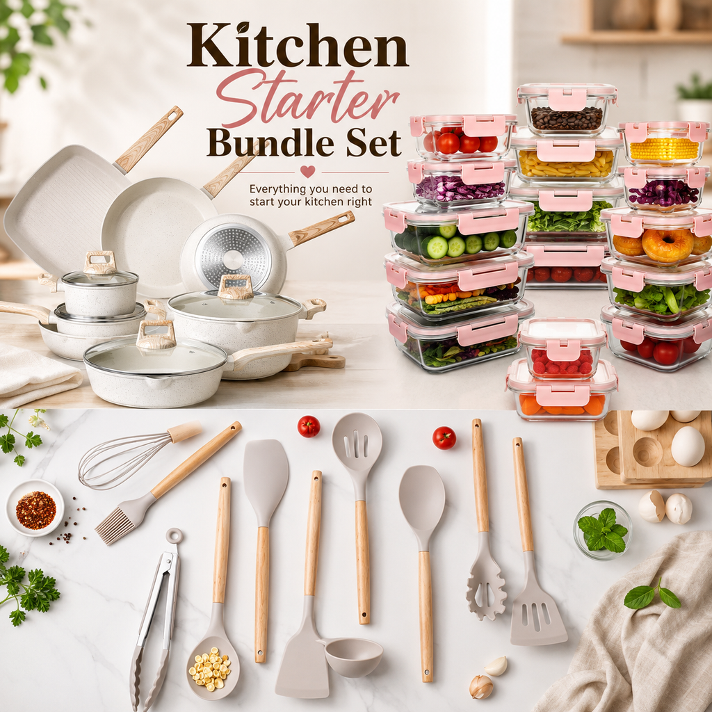 Kitchen Starter Bundle Set – Everything You Need to Start Your Kitchen Right