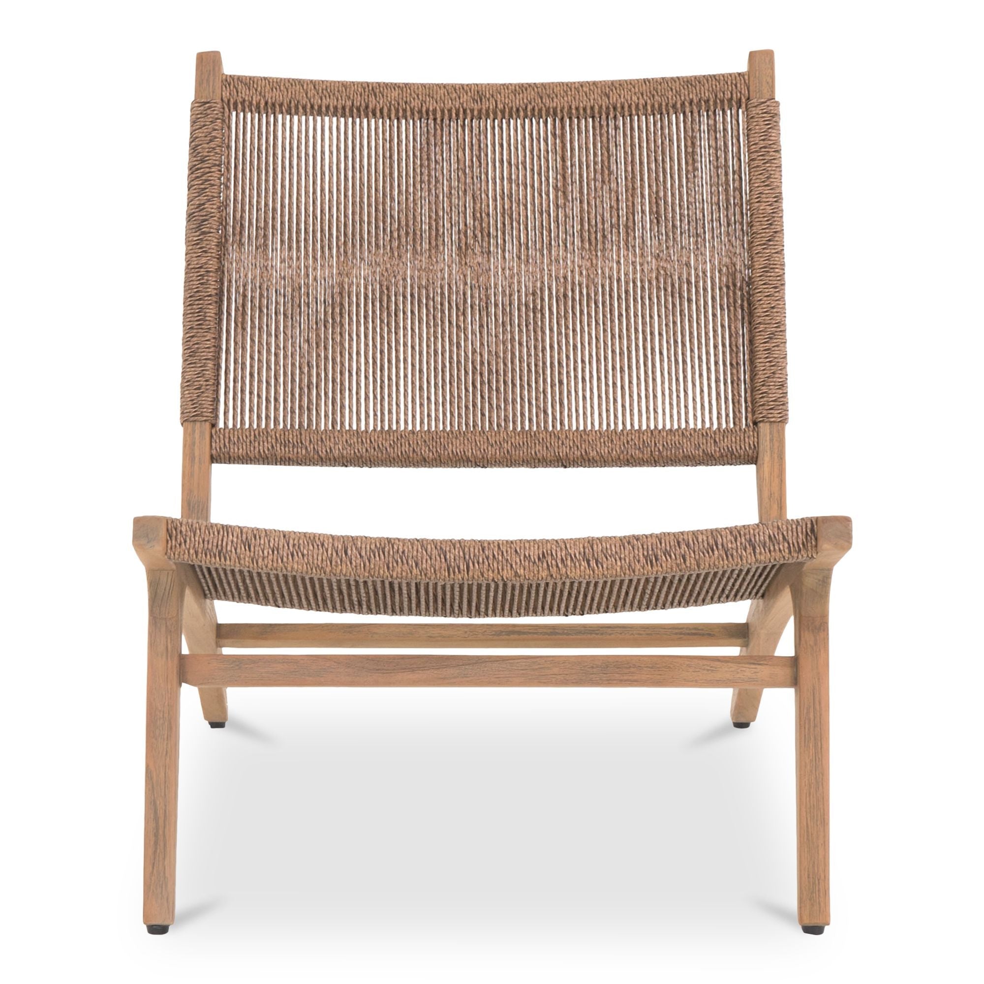 Moe's Home Palma Outdoor Lounge Chair Warm Brown