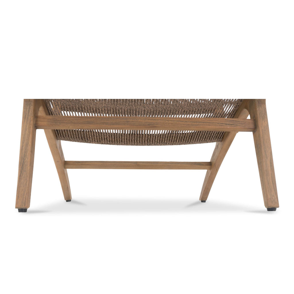 Moe's Home Palma Outdoor Lounge Chair Warm Brown