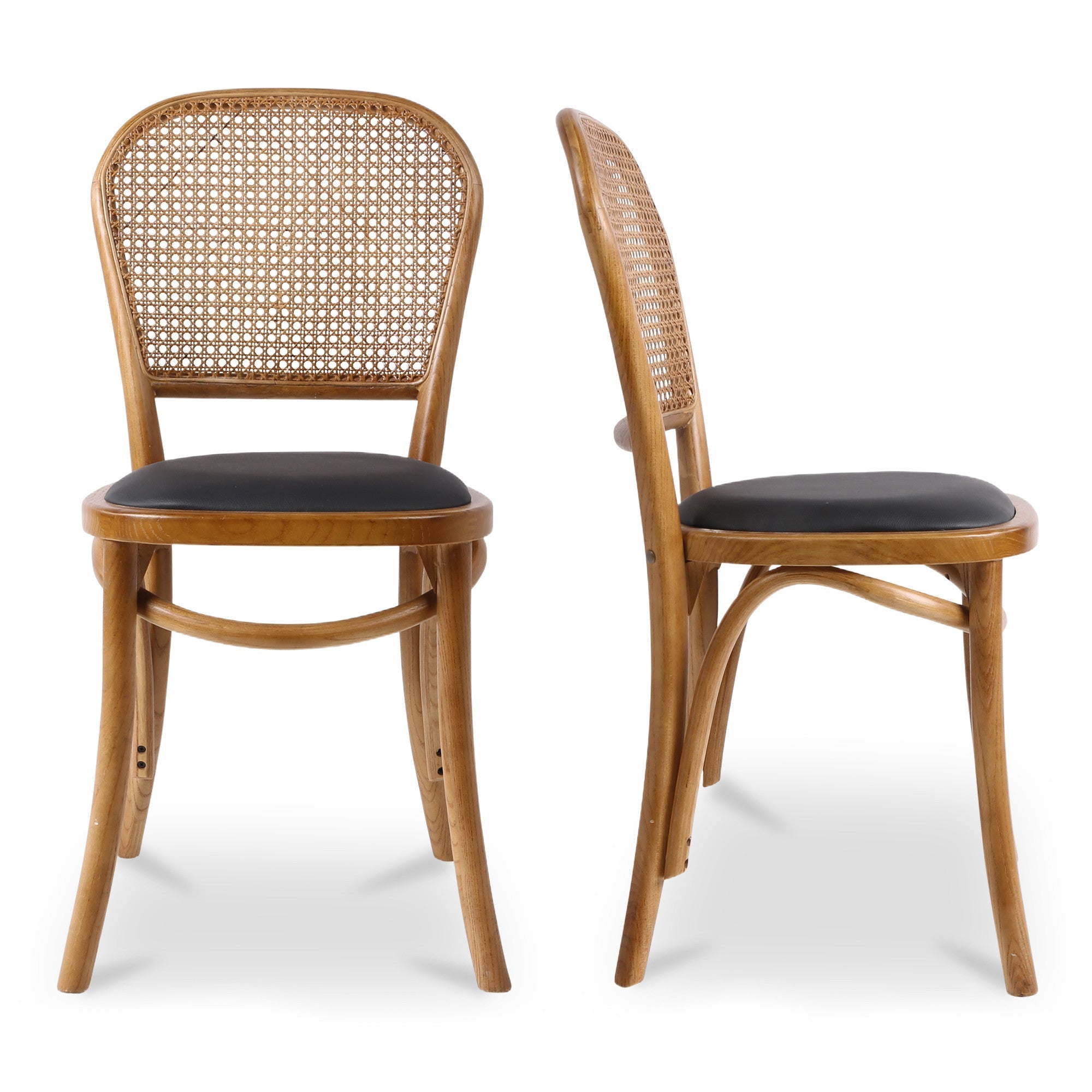 Moe's Home Bedford Dining Chair Light Brown - Set of Two