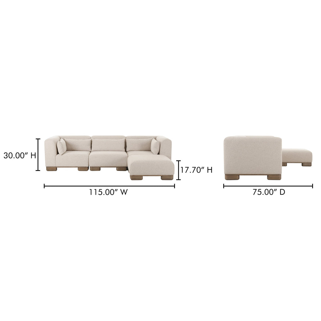 Moe's Home June Lounge Modular Sectional