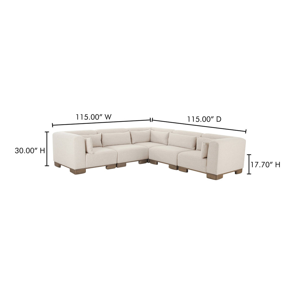 Moe's Home June Classic L Modular Sectional