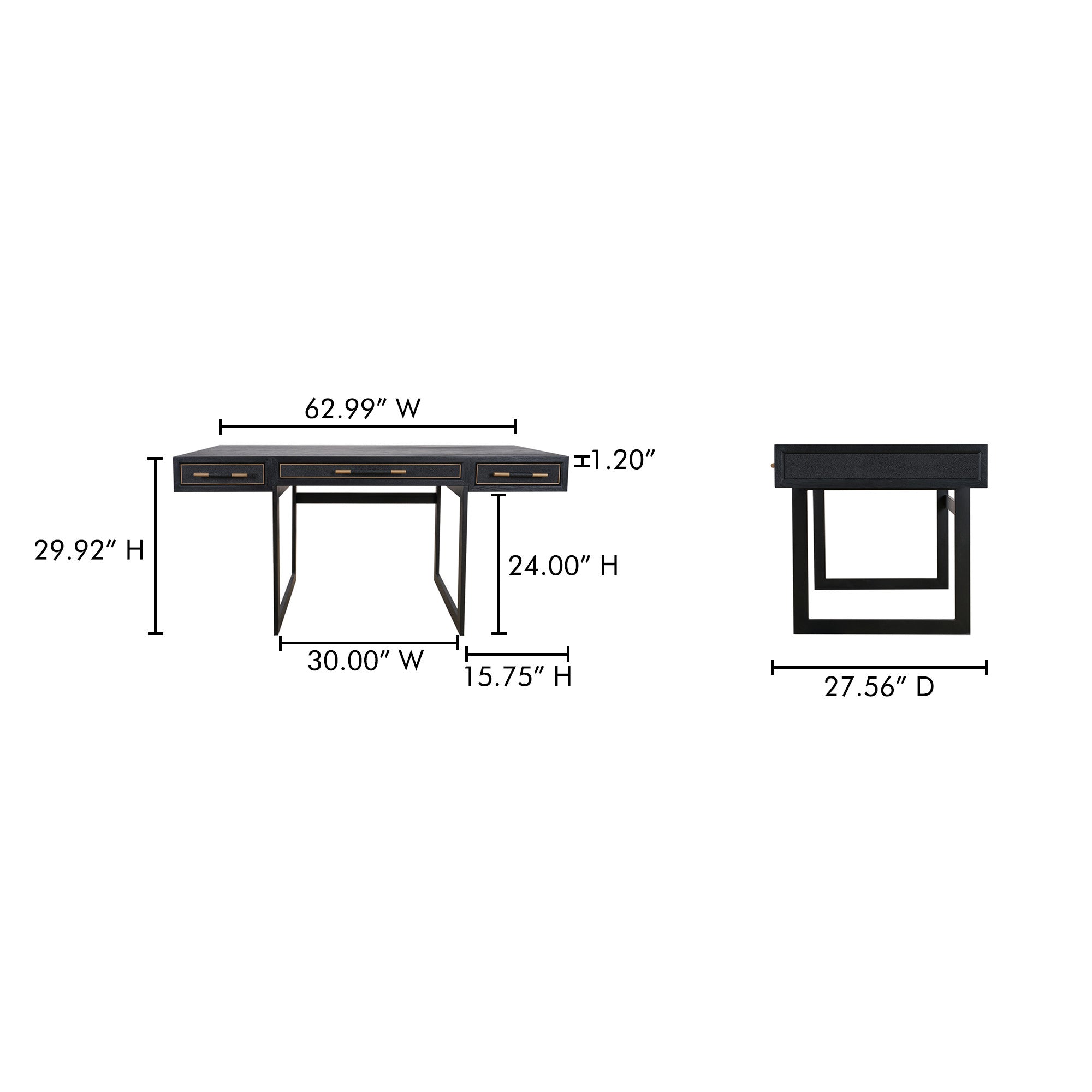 Moe's Home Mako Desk Black