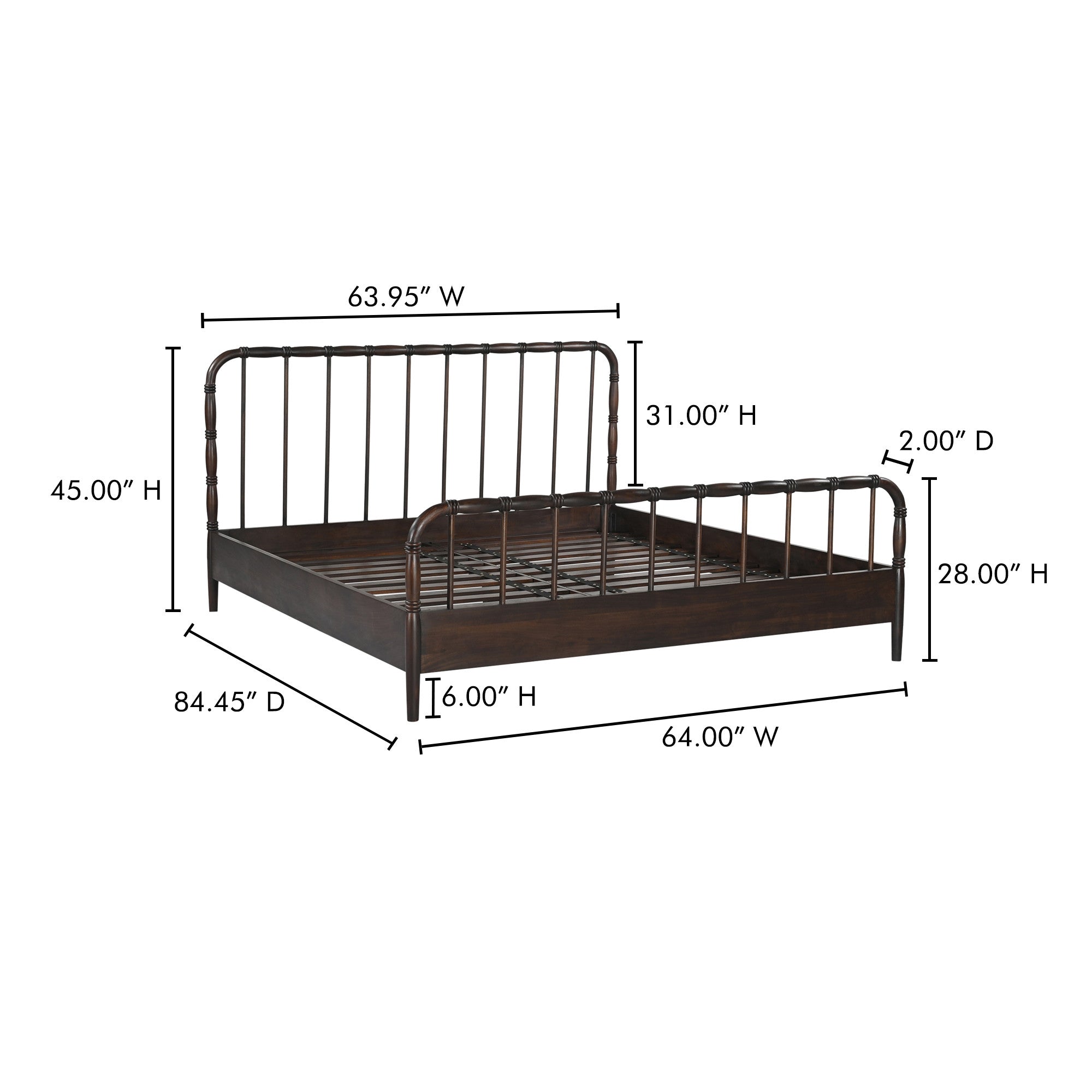 Moe's Home Vivian Bed