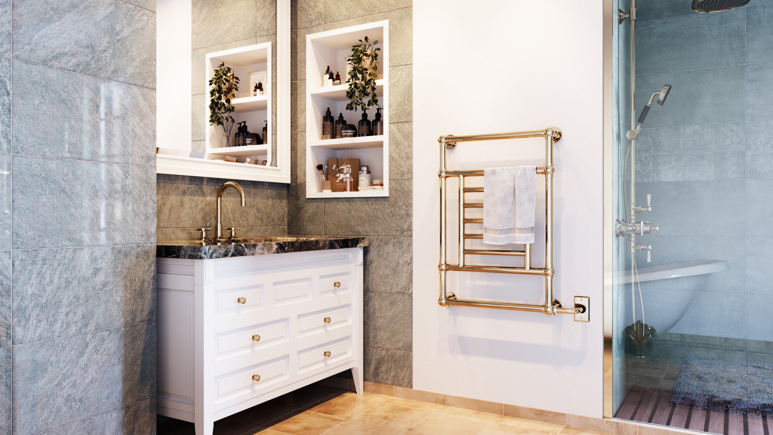 ICO Bath Thames Wall-Mounted Towel Warmer