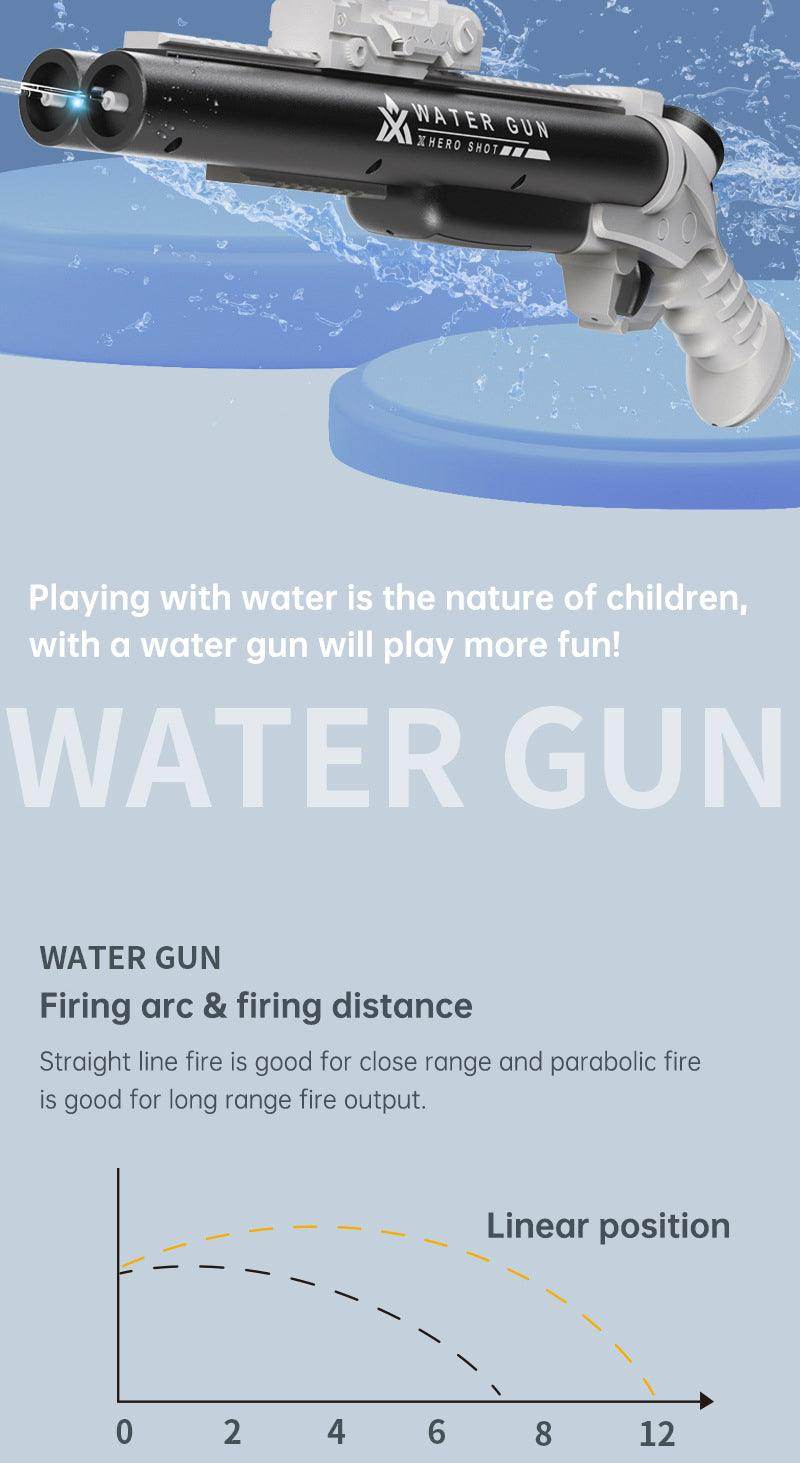 Double tube electric water gun