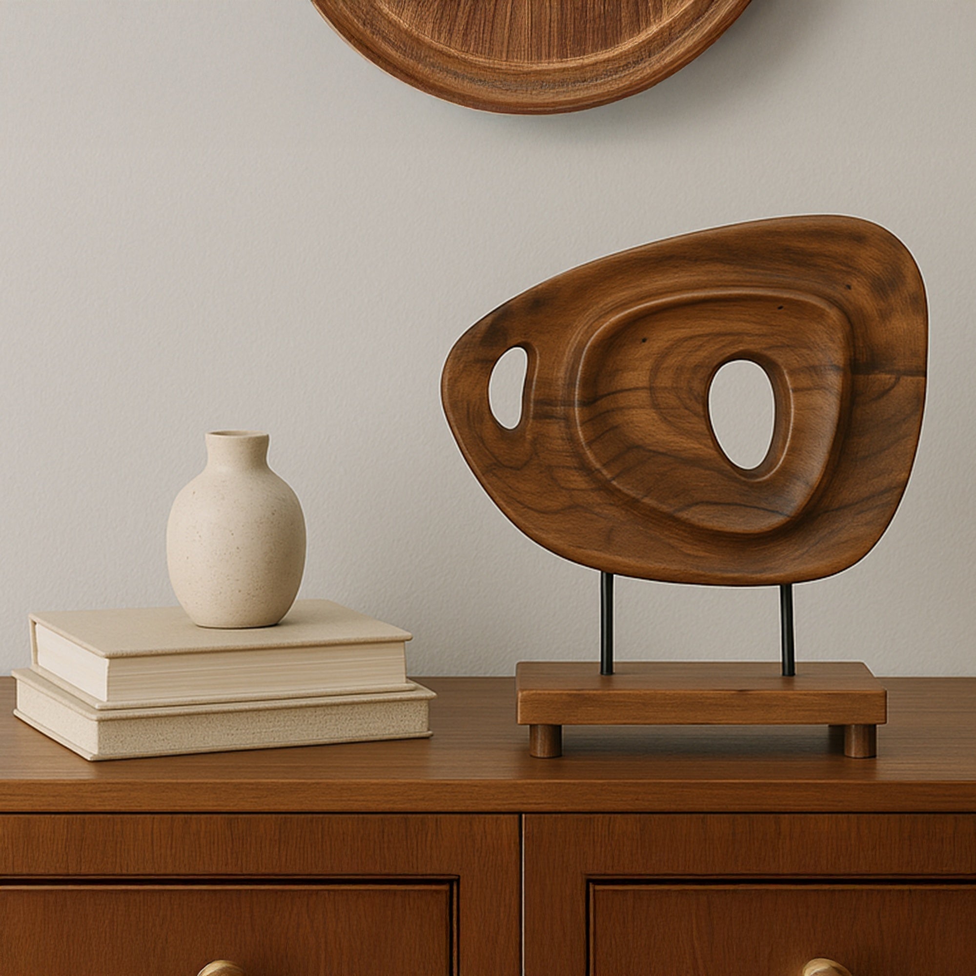 Moe's Home Saddler Sculpture Natural Acacia