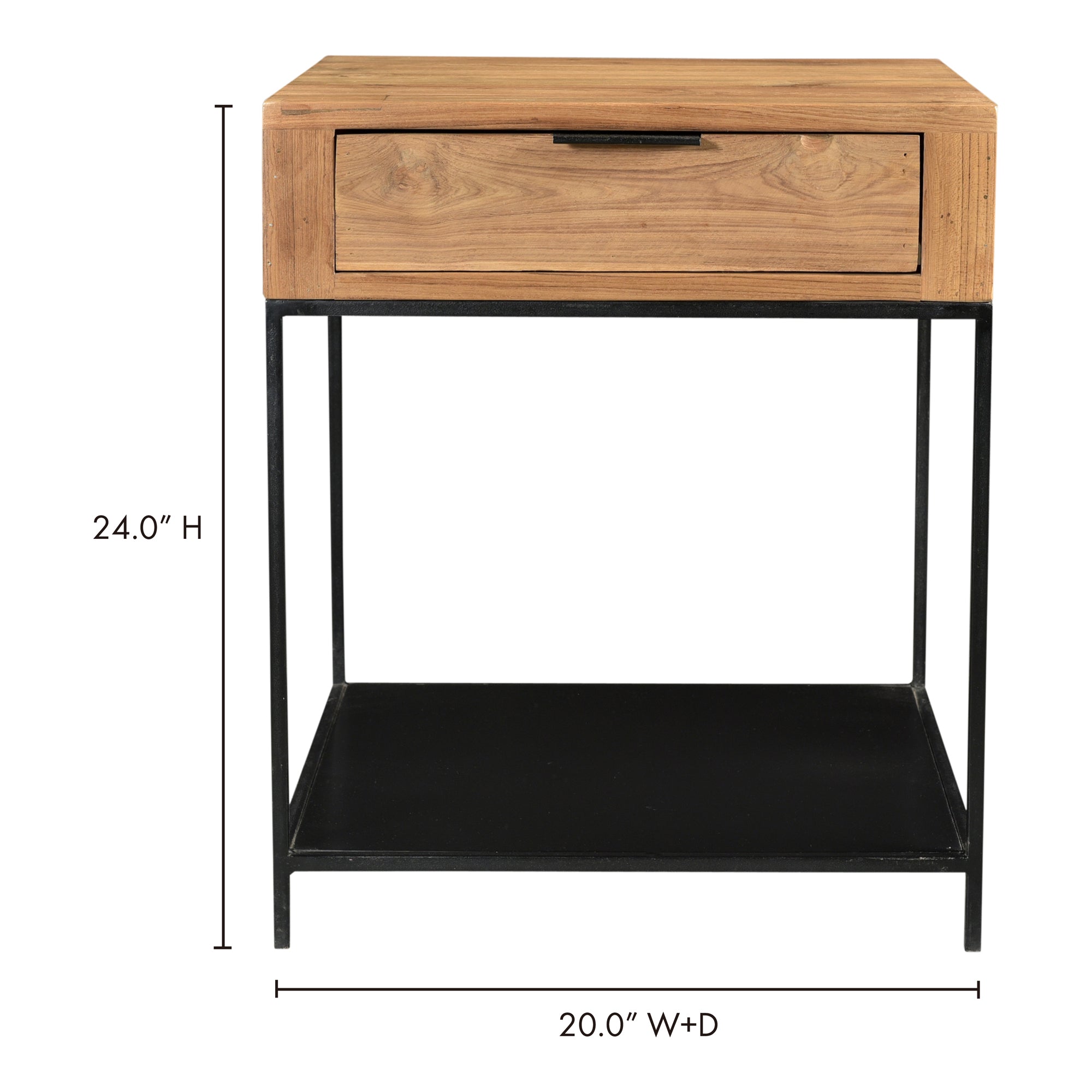 Moe's Home Joliet Side Table Natural
