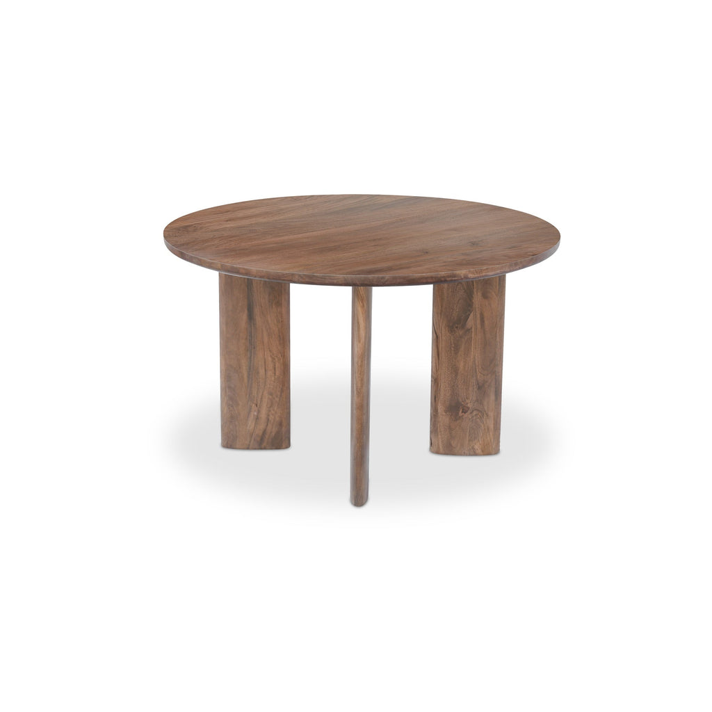 Moe's Home Lia Round Dining Table Dark Brown