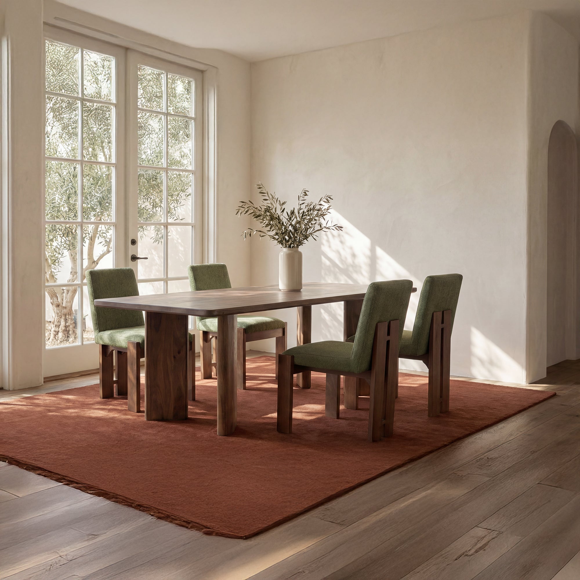 Moe's Home Lia Dining Table Dark Brown