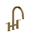 Azure Bridge Kitchen Faucet with 2 Jet Spray