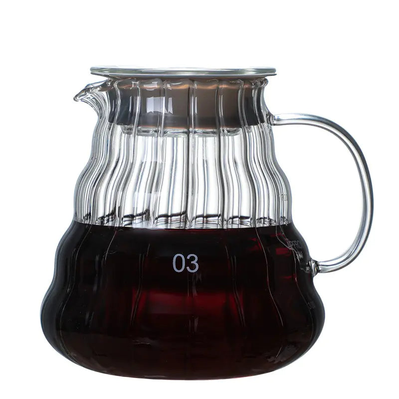 Glass Coffee Pour Over Pot with Filter