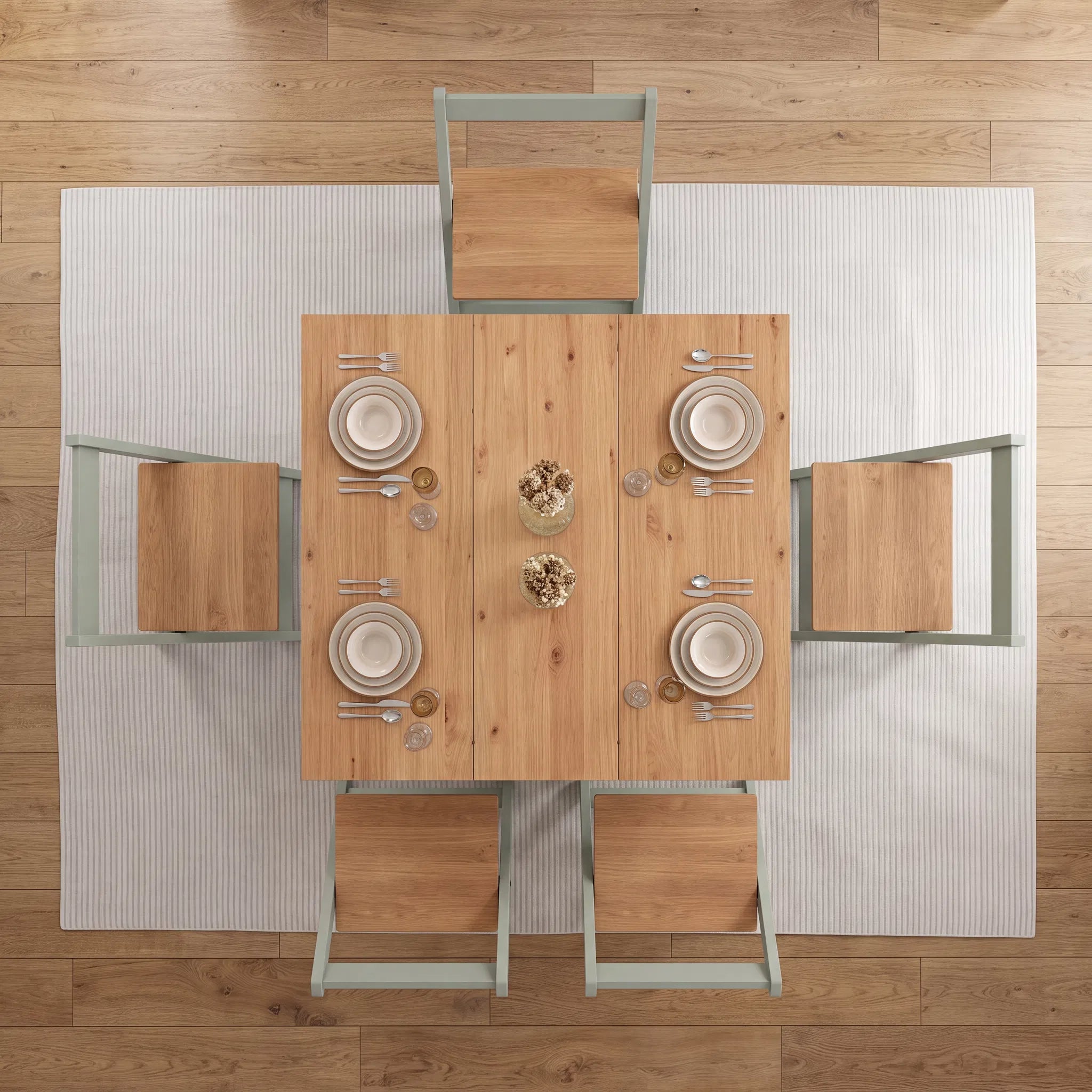Santos Folding Table & Chairs – Space Saving Set