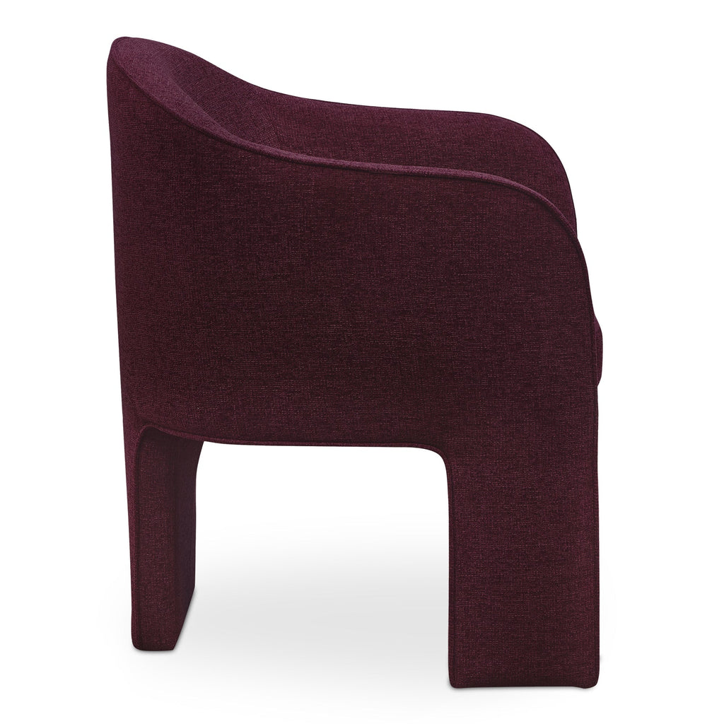 Moe's Home Clara Dining Chair Plum