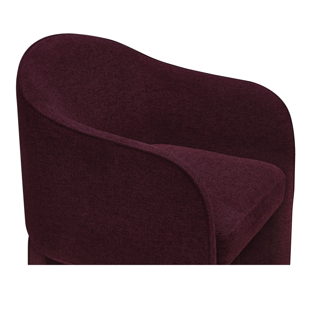 Moe's Home Clara Dining Chair Plum