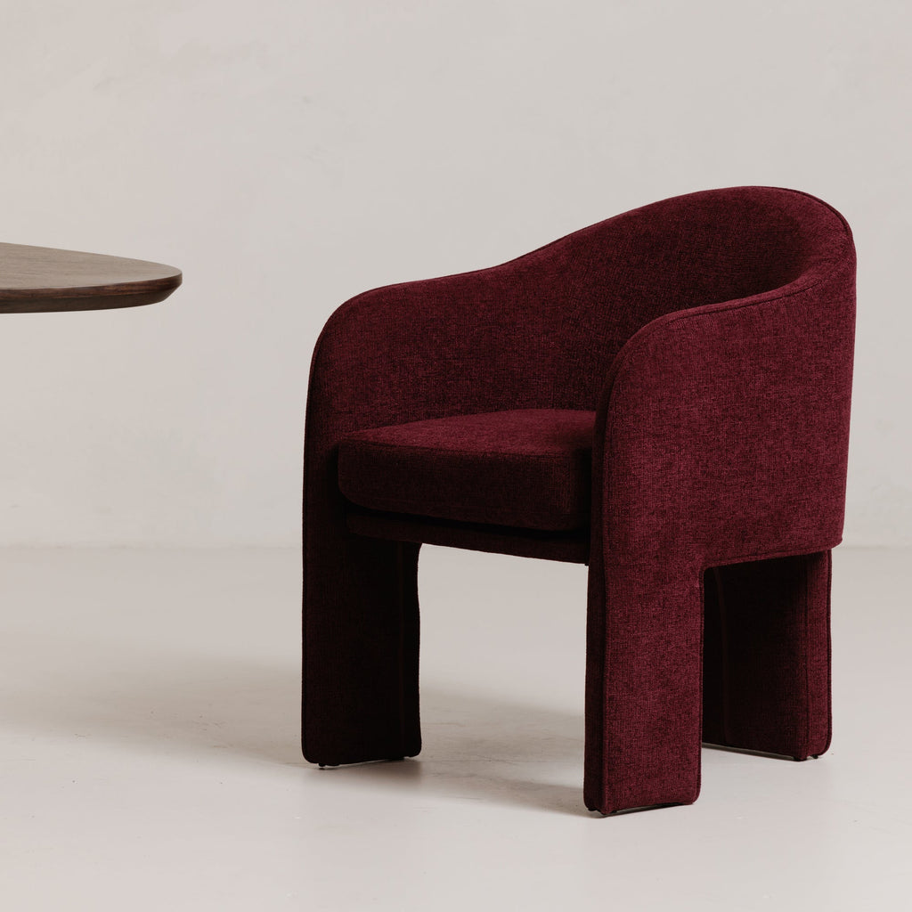 Moe's Home Clara Dining Chair Plum