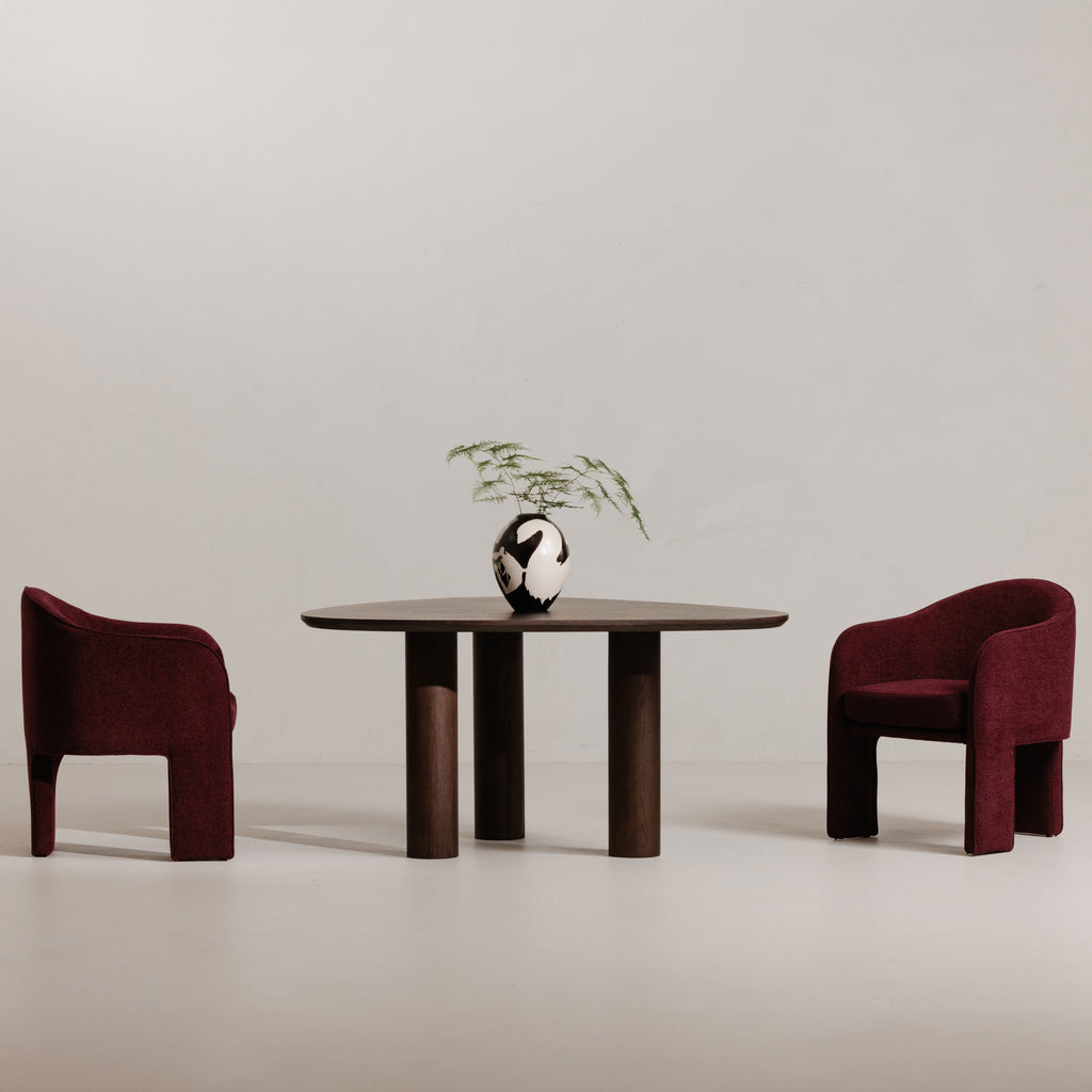 Moe's Home Clara Dining Chair Plum