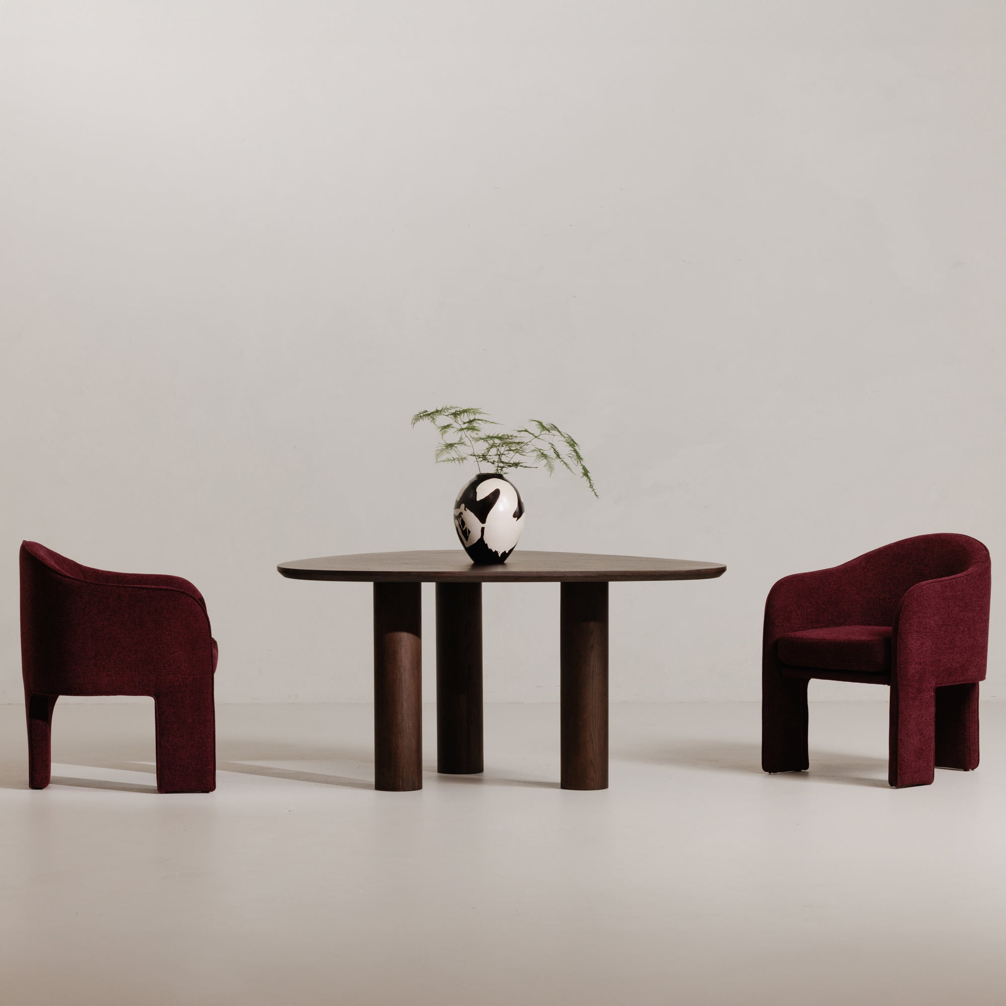 Moe's Home Clara Dining Chair Plum