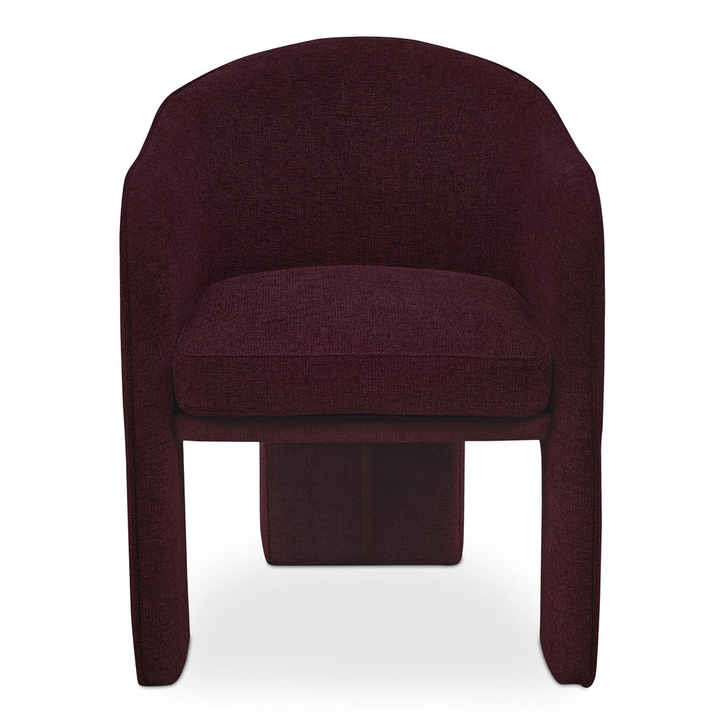 Moe's Home Clara Dining Chair Plum