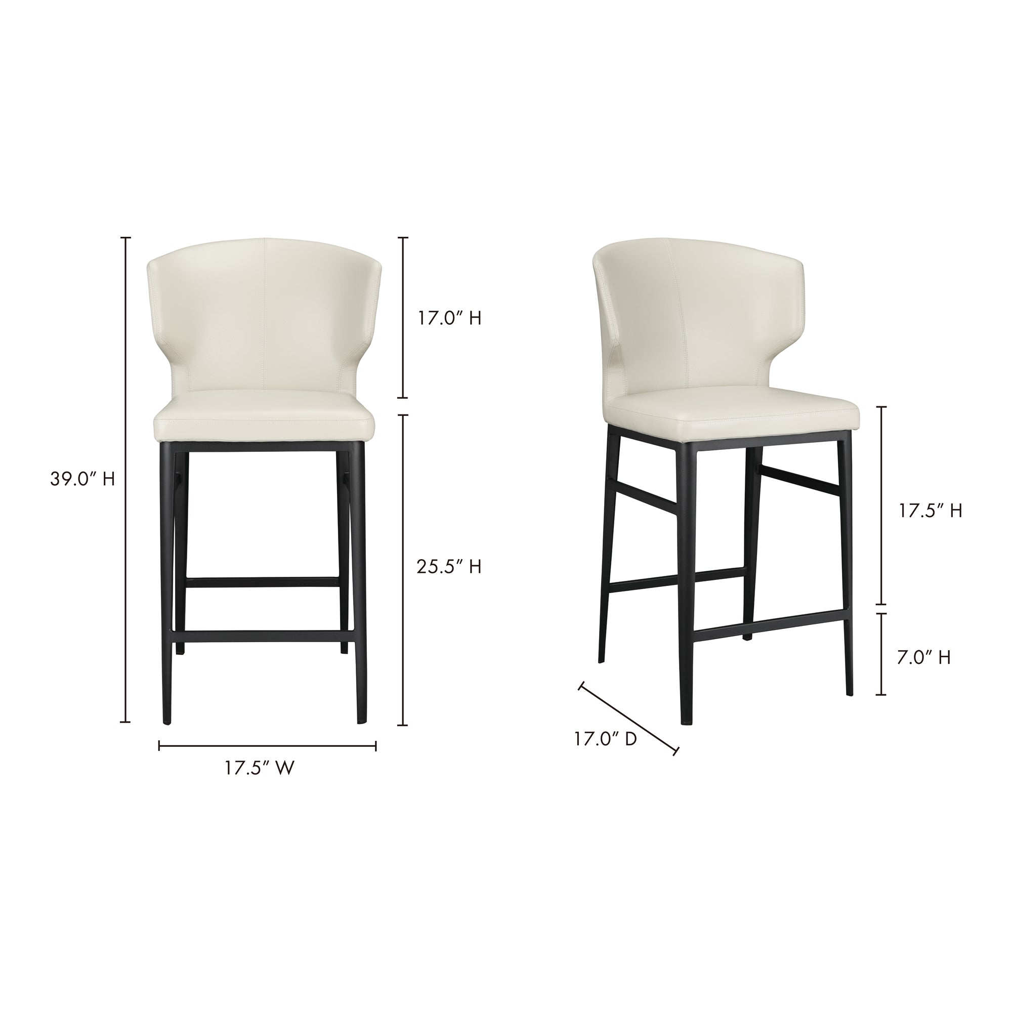 Moe's Home Delaney Counter Stool
