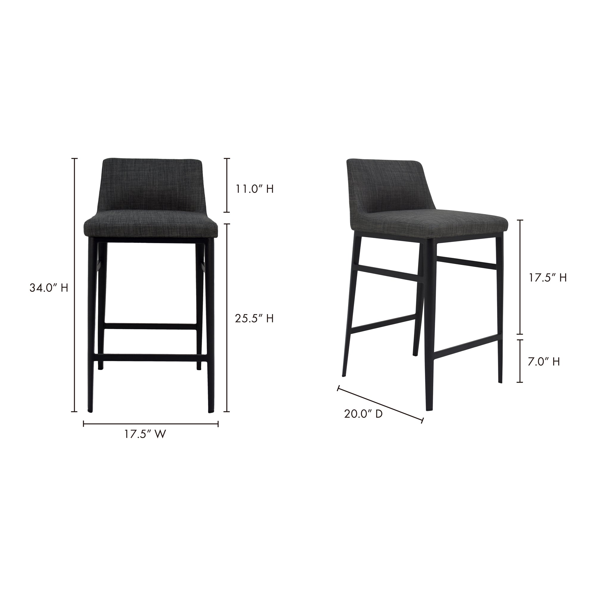Moe's Home Baron Counter Stool