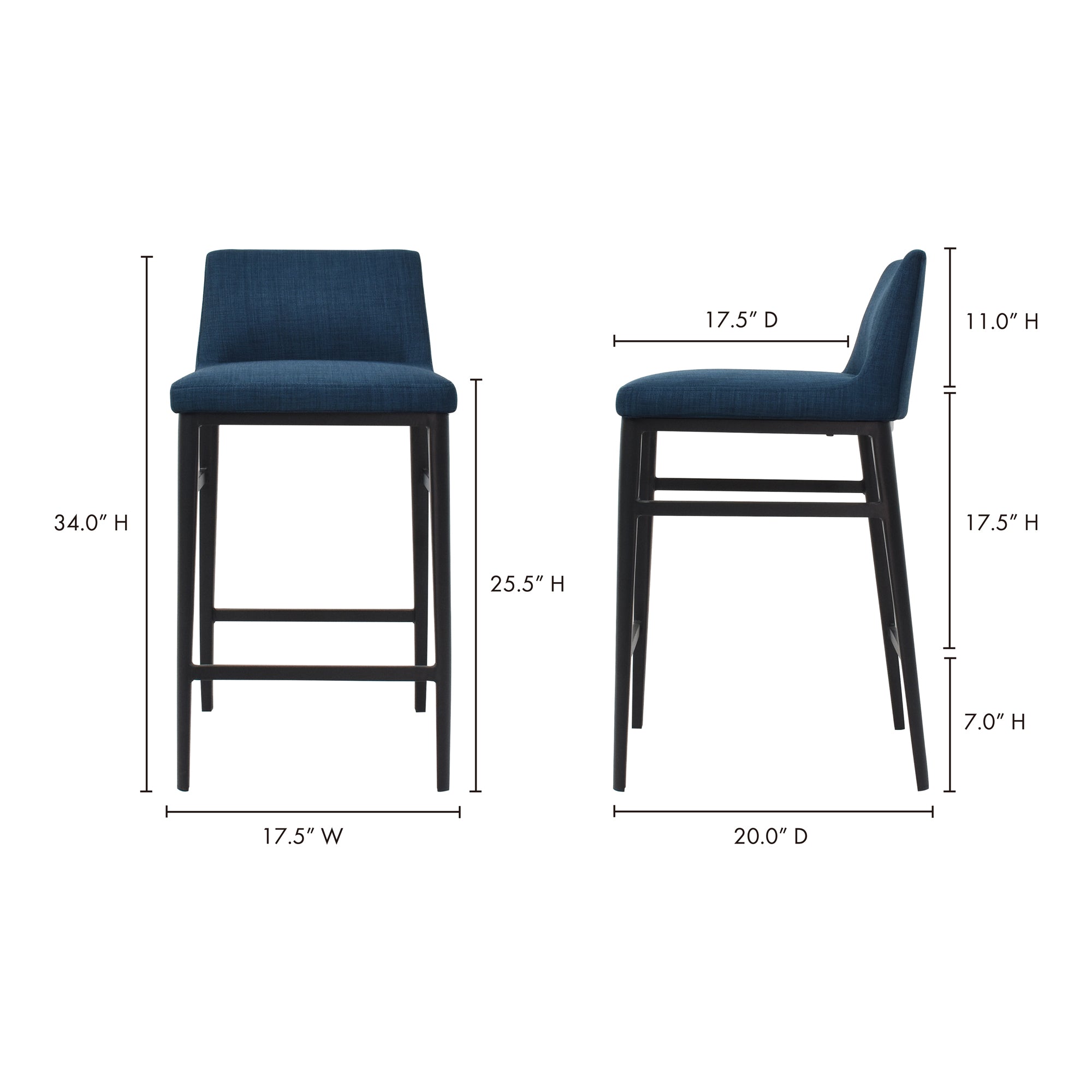 Moe's Home Baron Counter Stool