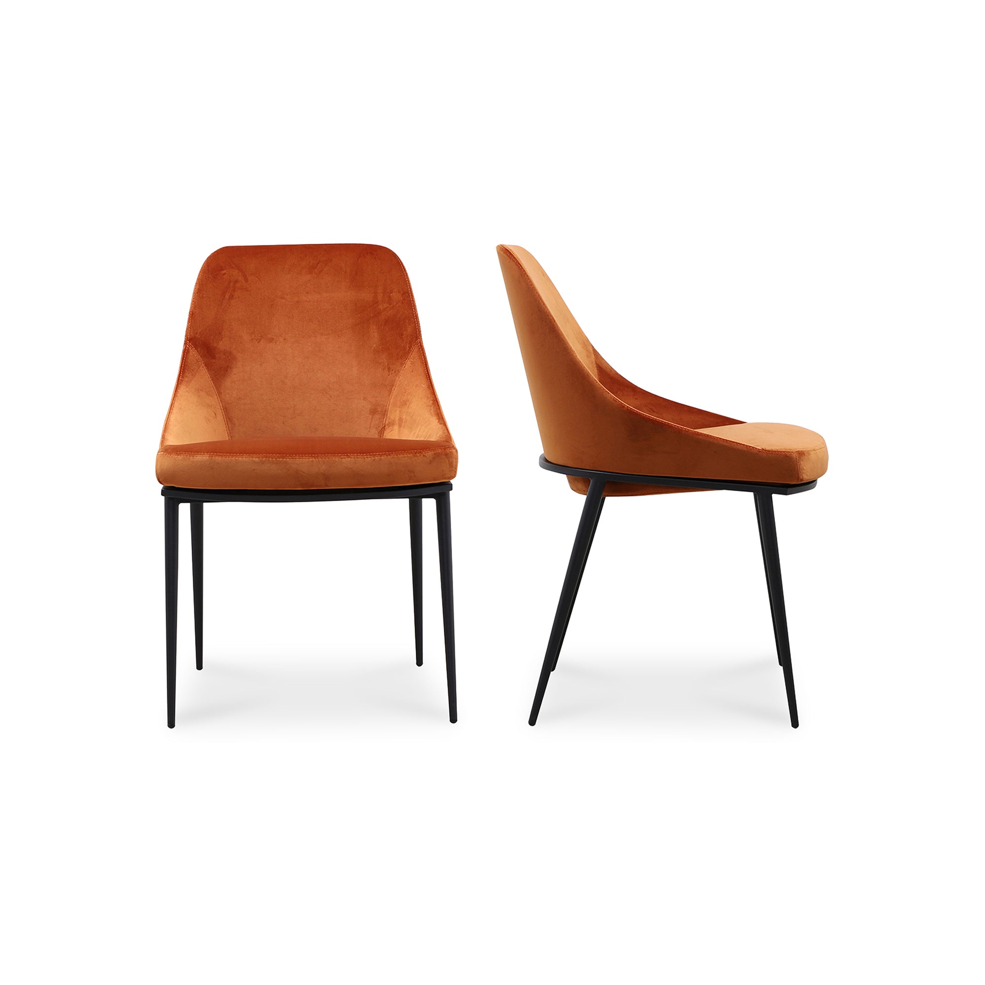 Moe's Home Sedona Dining Chair Amber - Set of Two
