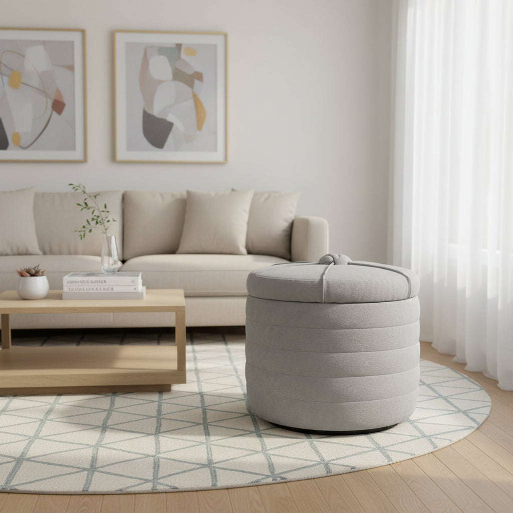 LH Home Elio Storage Ottoman