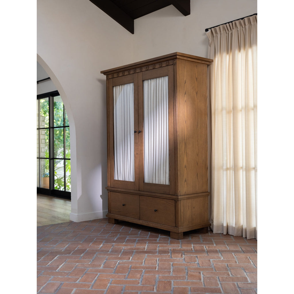 Moe's Home Lillian Tall Cabinet Brown