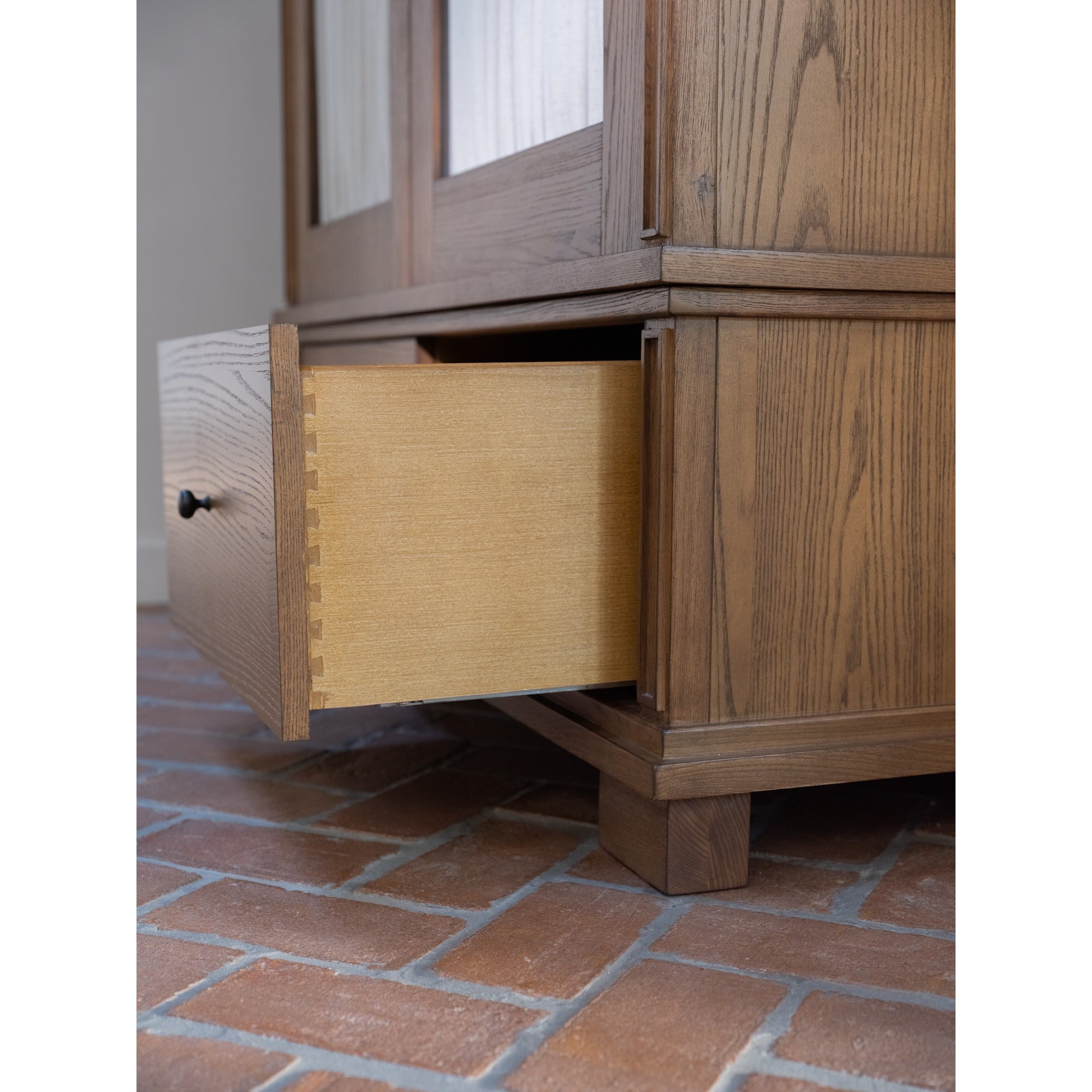 Moe's Home Lillian Tall Cabinet Brown