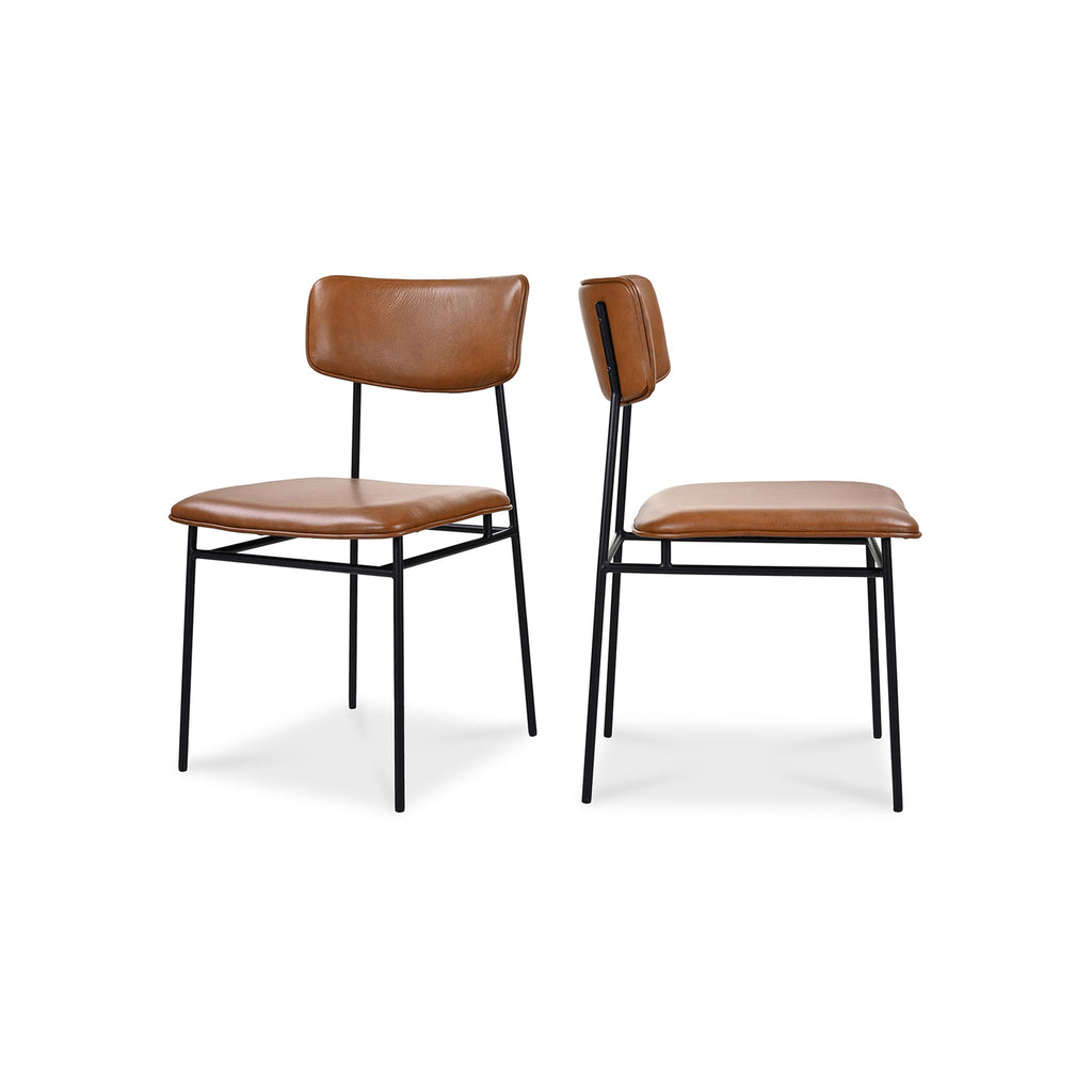 Moe's Home Sailor Dining Chair Brown - Set of Two