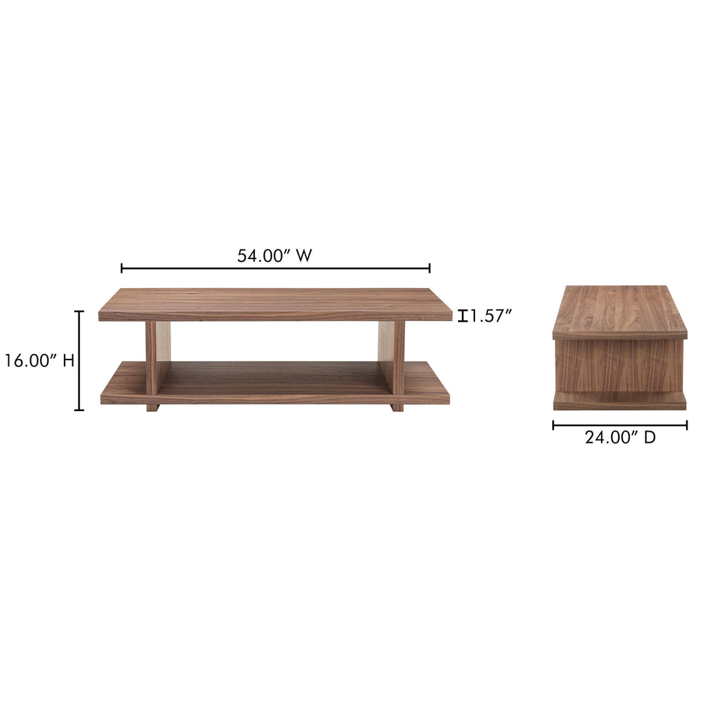 Moe's Home Miri Coffee Table Walnut
