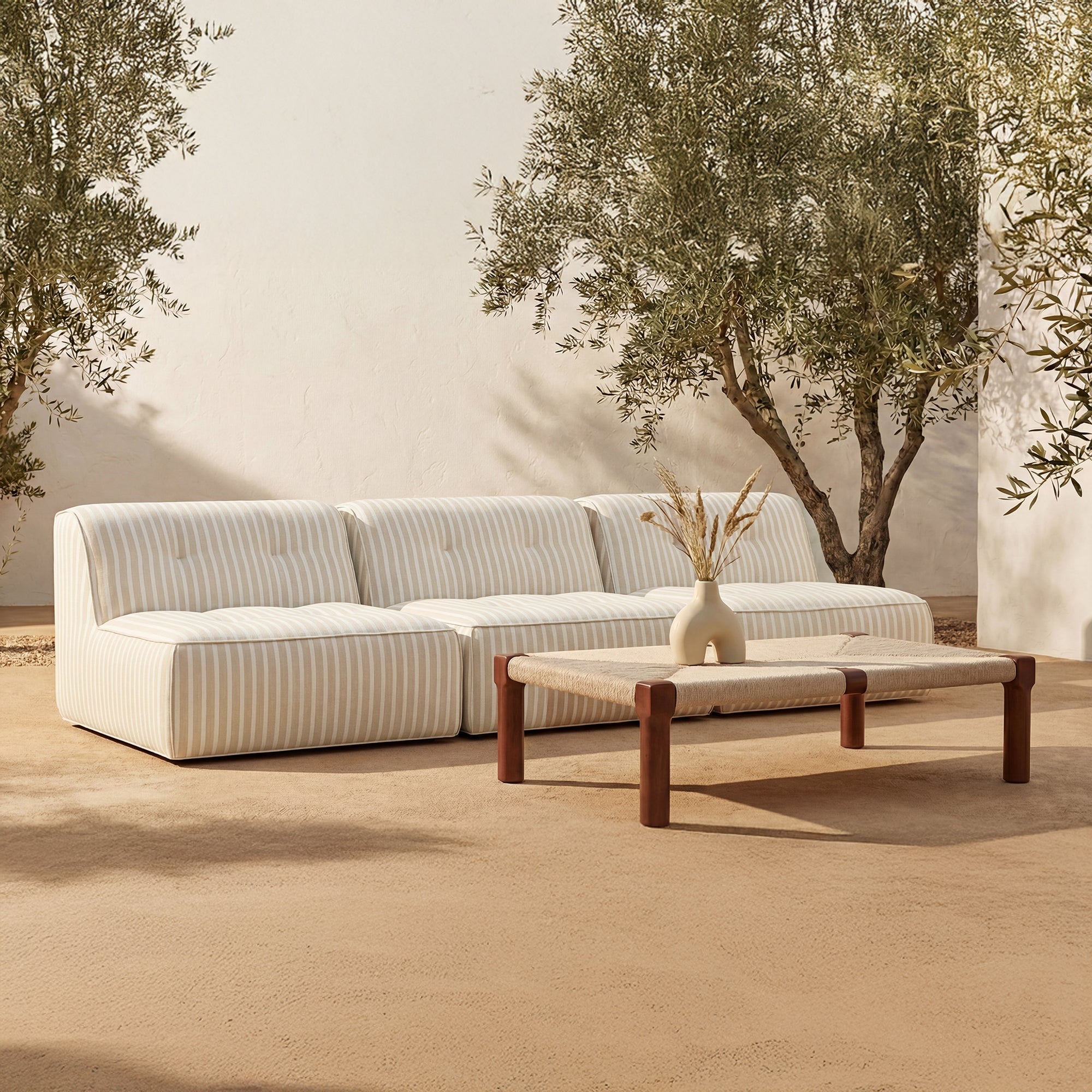 Moe's Home Kaia Outdoor Coffee Table Dark Brown