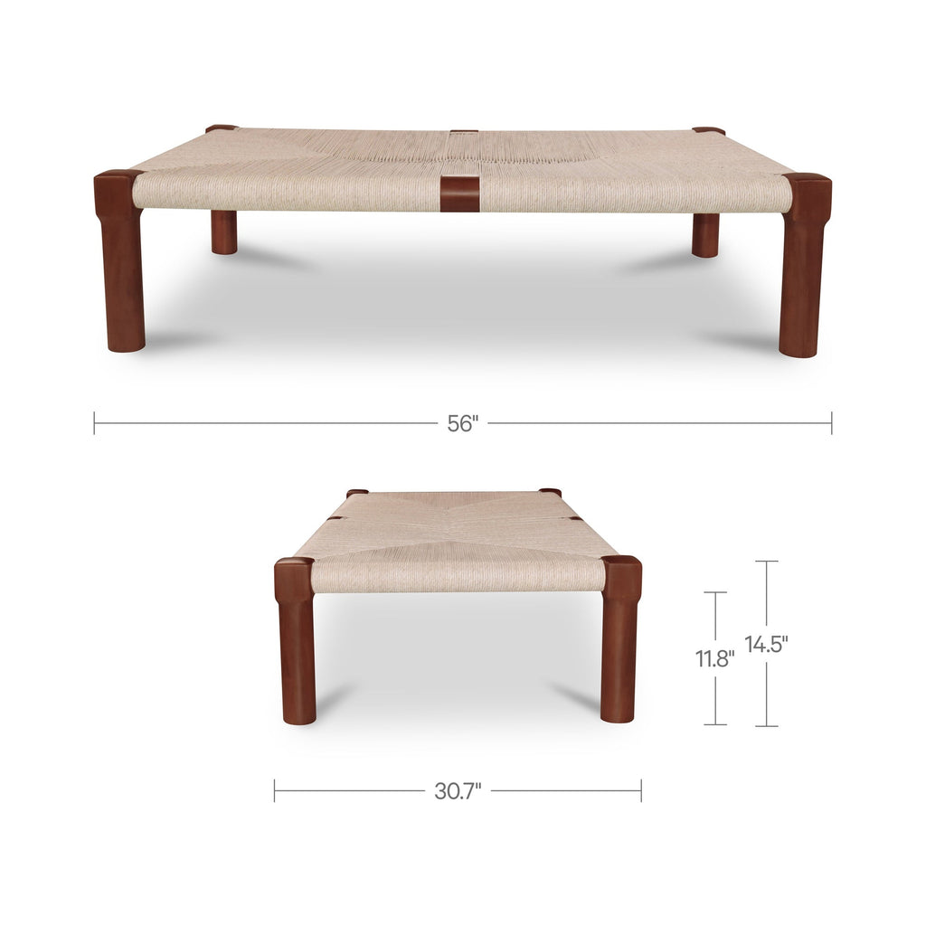 Moe's Home Kaia Outdoor Coffee Table Dark Brown