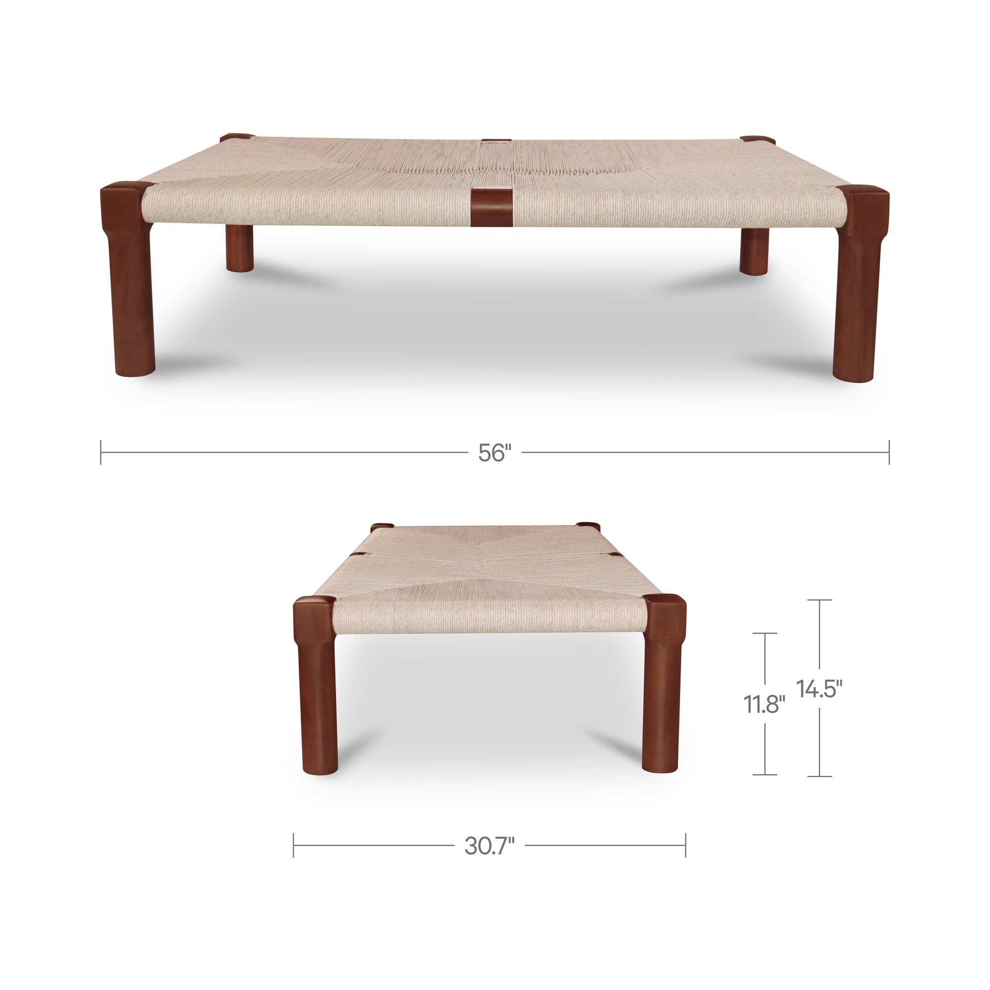 Moe's Home Kaia Outdoor Coffee Table Dark Brown