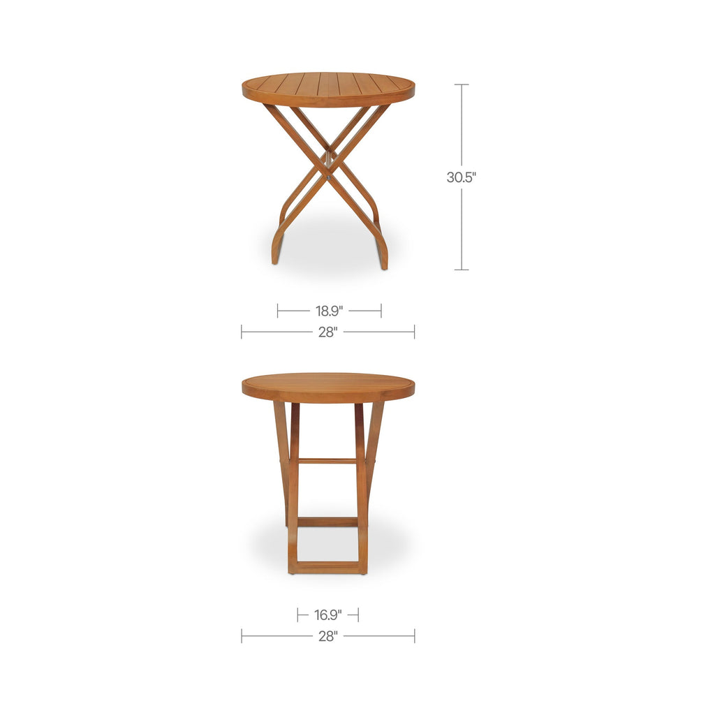 Moe's Home Perry Outdoor Bistro Table Natural