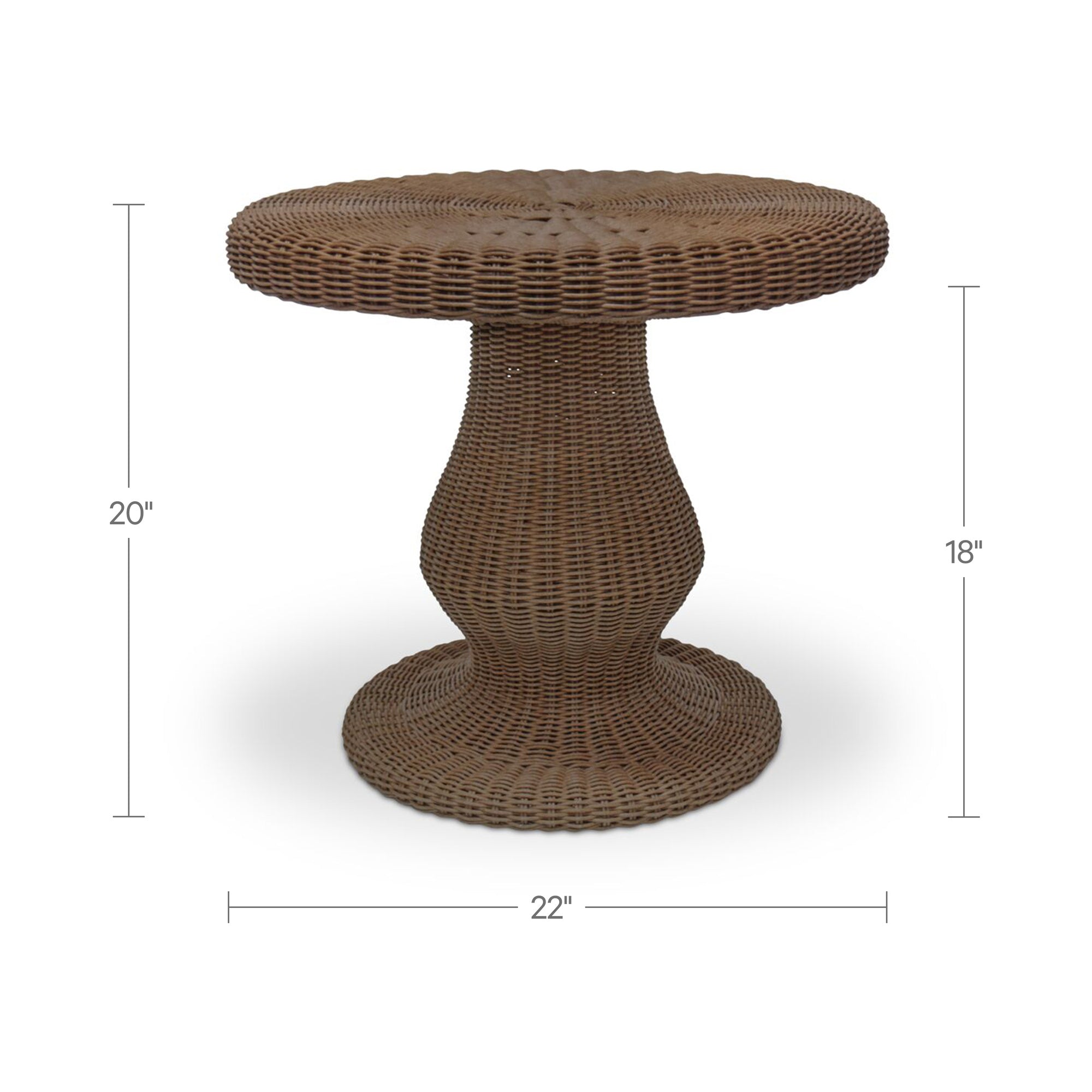 Moe's Home Emmeline Outdoor Side Table Natural