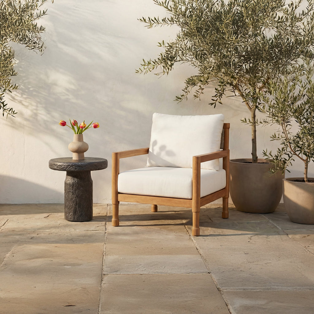 Moe's Home Raf Outdoor Accent Chair Natural
