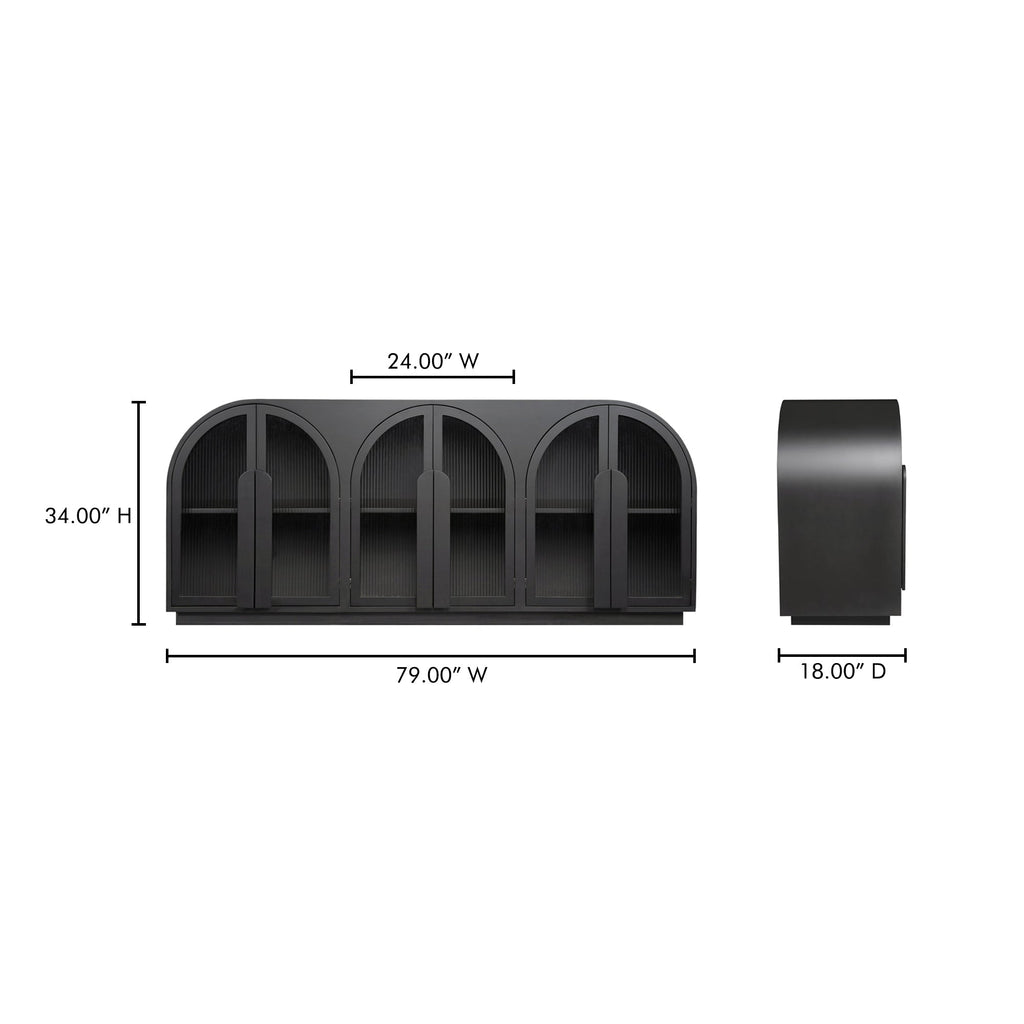 Moe's Home Salone Sideboard Black