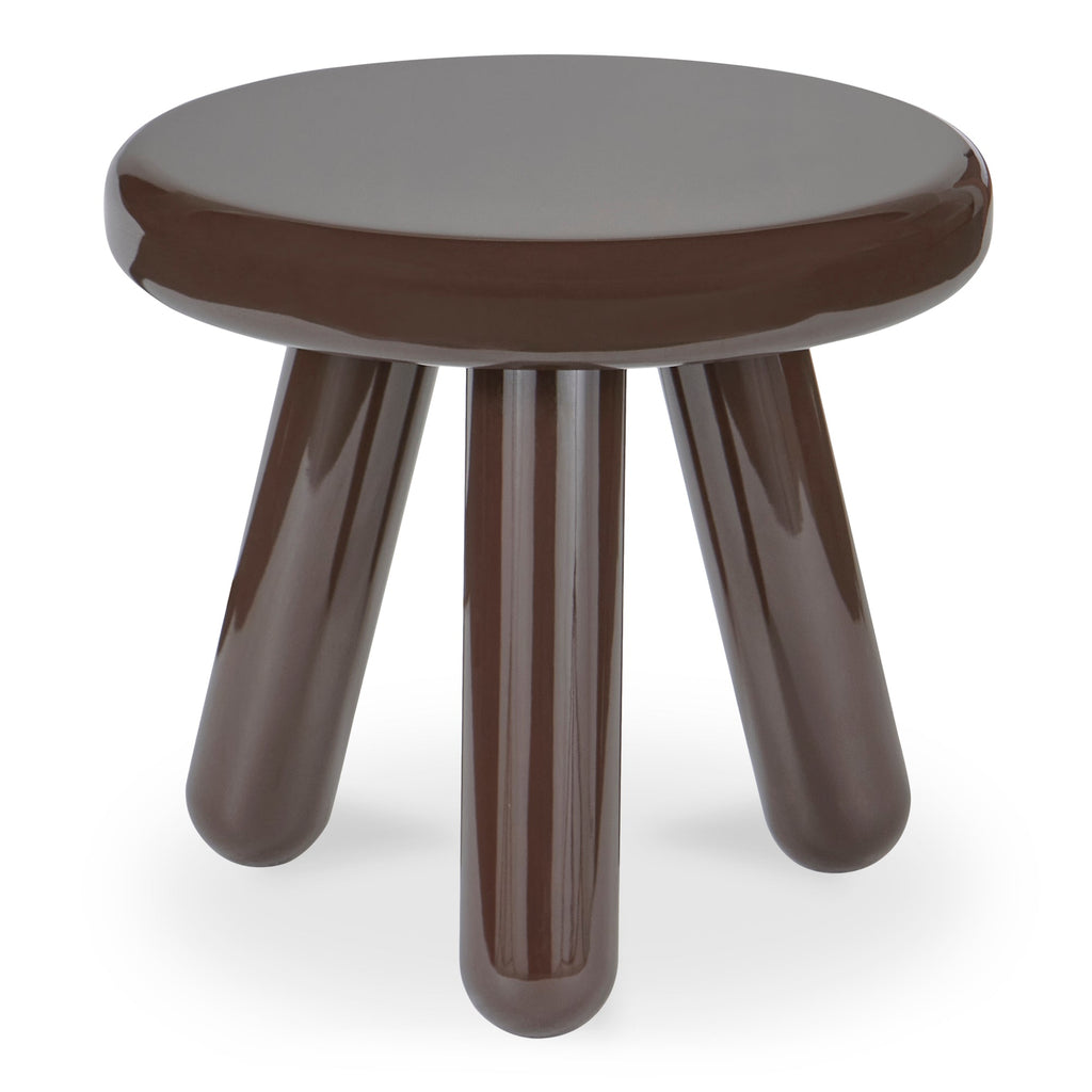 Moe's Home Joy Accent Table Dark Brown Lacquer