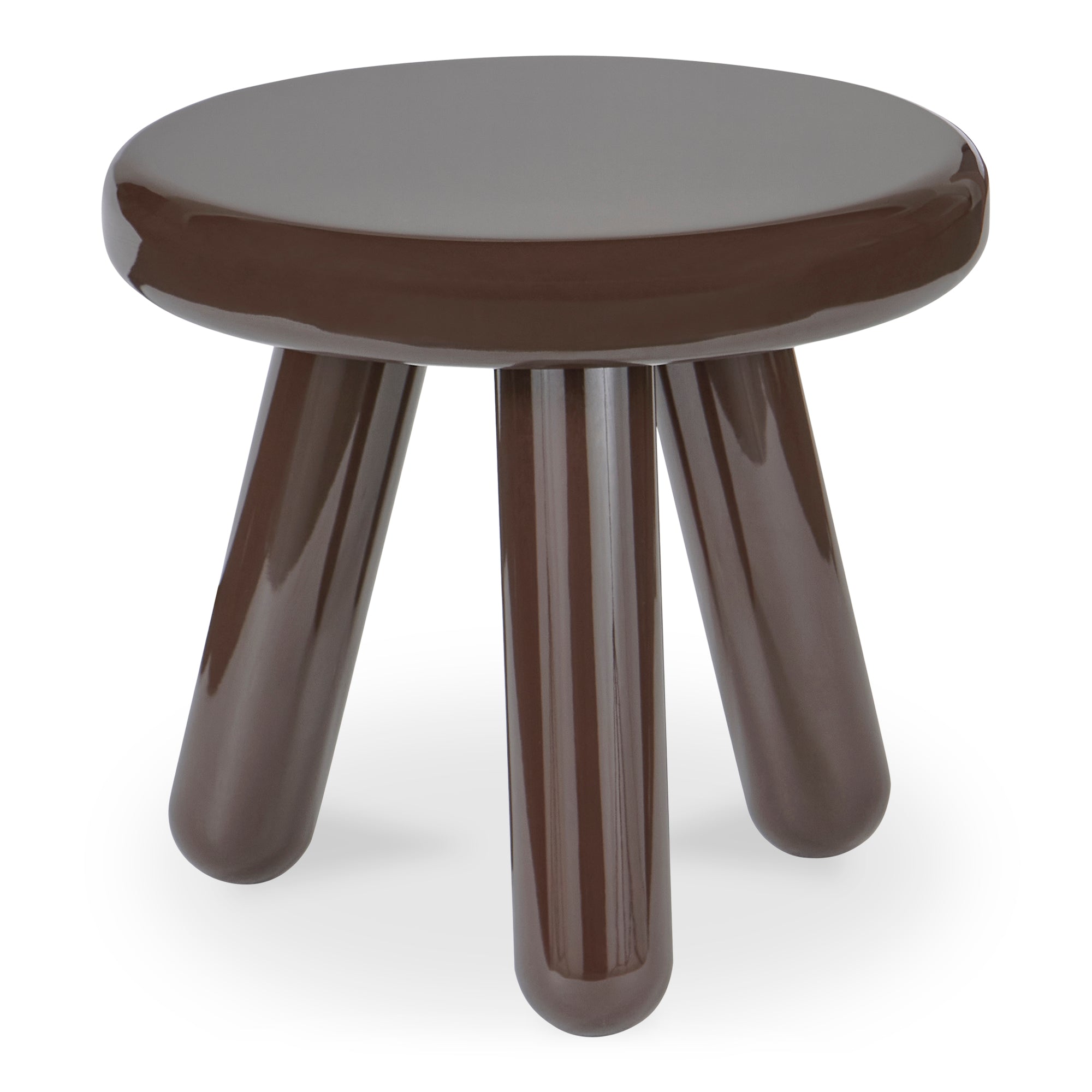 Moe's Home Joy Accent Table Dark Brown Lacquer
