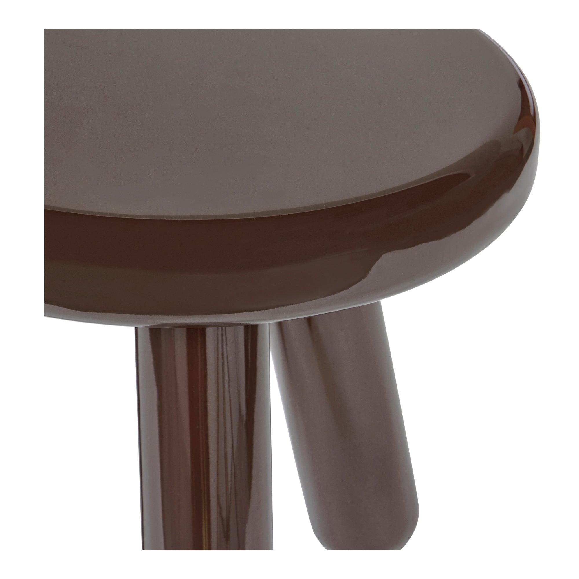 Moe's Home Joy Accent Table Dark Brown Lacquer