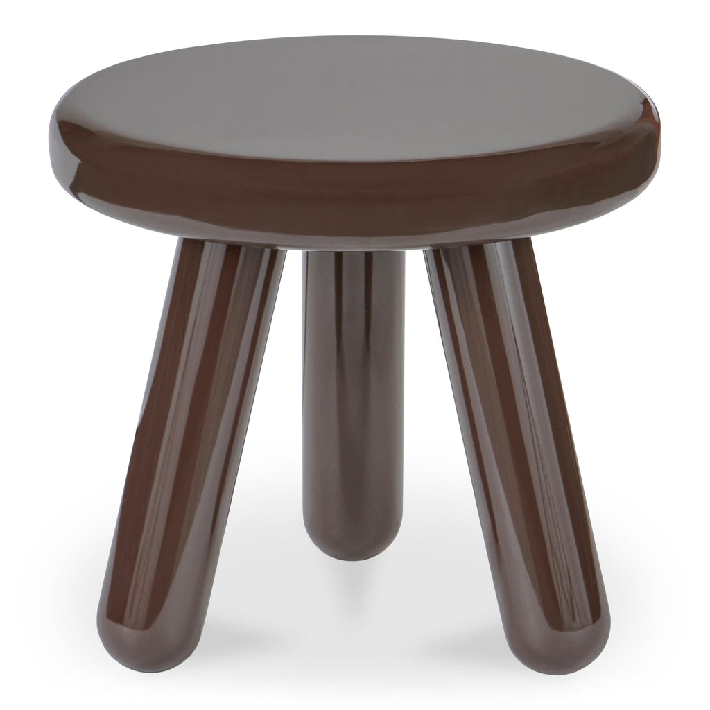 Moe's Home Joy Accent Table Dark Brown Lacquer
