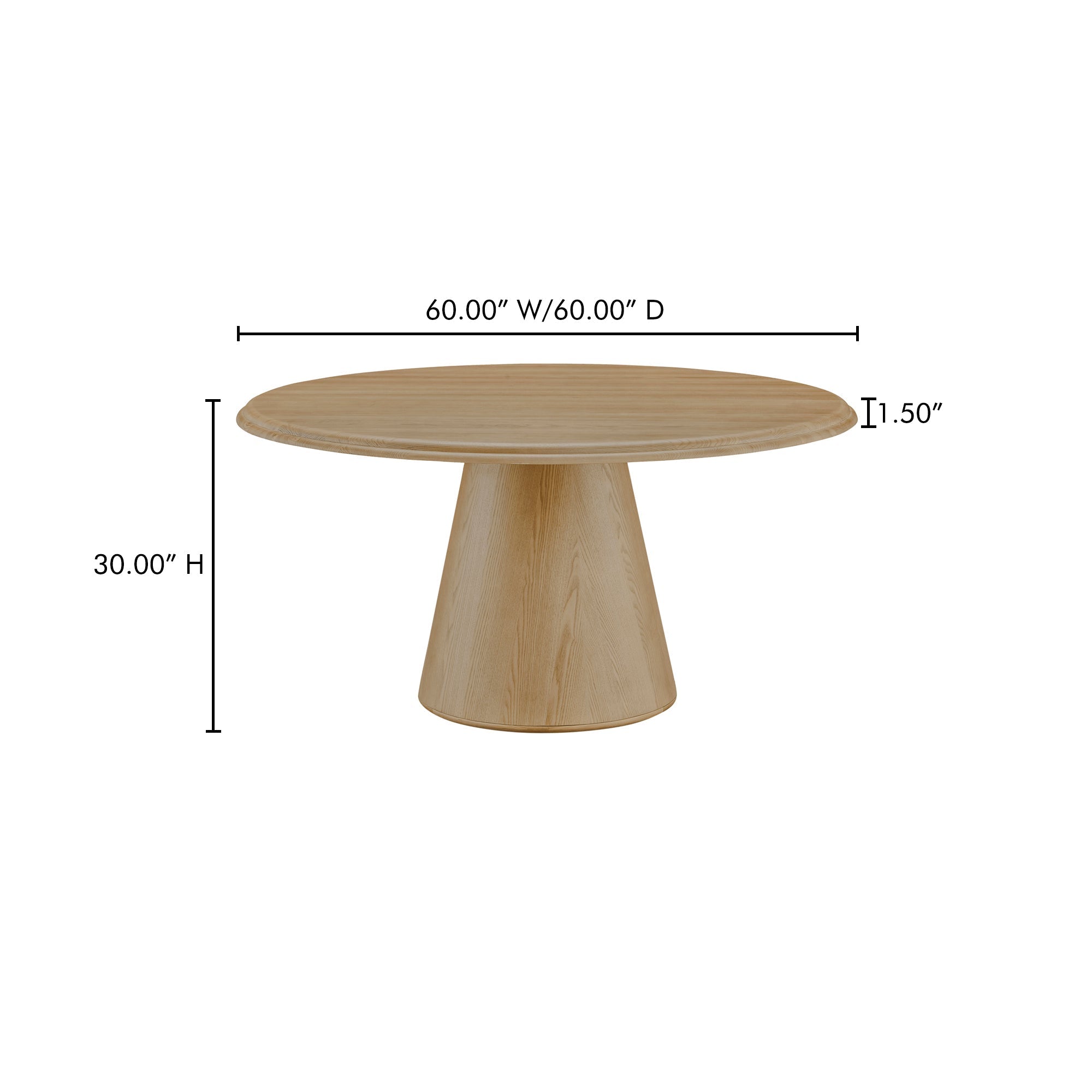 Moe's Home Tutto Dining Table Natural
